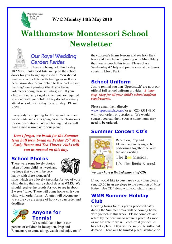 thumbnail of WMSnewsletter14.5.18